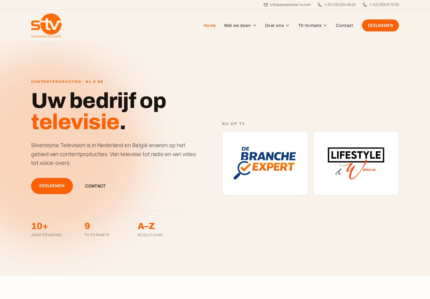 Website ontworpen voor Silverstone Television